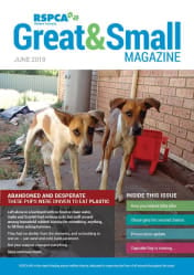 RSPCA WA Great & Small magazine cover June 2019